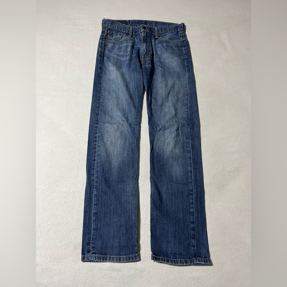 Levis 513‎ Mens 30x30 Slim Straight Denim Blue Jeans